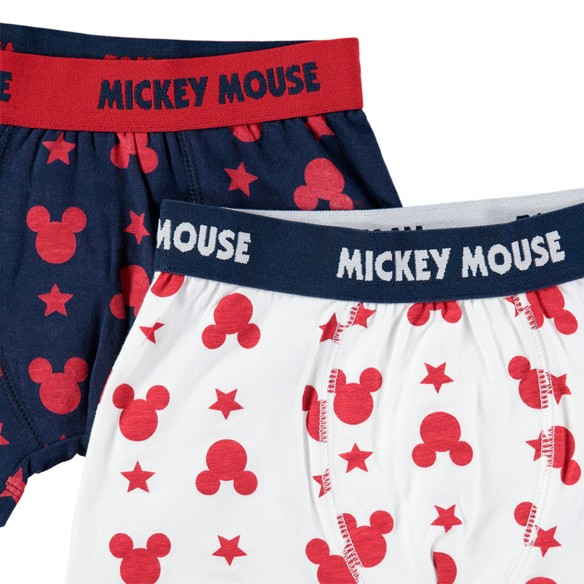 Pack de 2 bóxers de algodón con estampado de Mickey Disney  Additional Pack de 2 bóxers de algodón con estampado de Mickey Disney