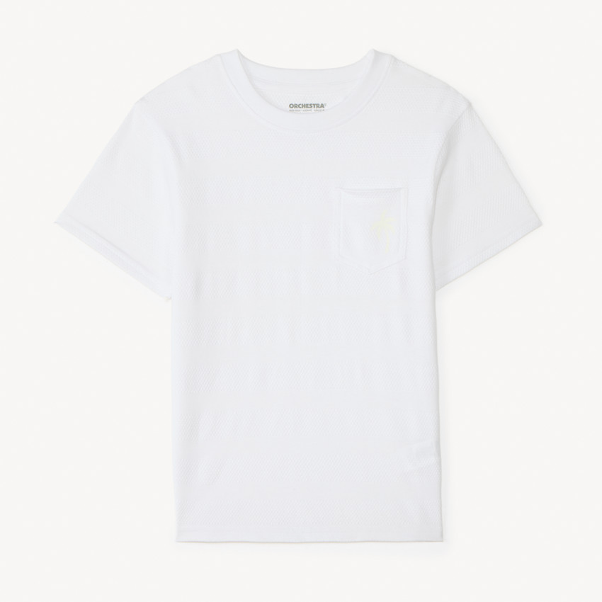 Camiseta de malla con estampado de palmera para niño 