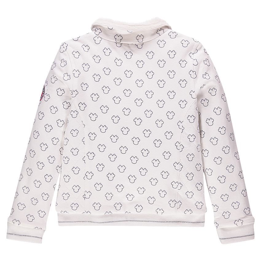 Chaqueta de felpa con estampado Minnie Disney con forro de tela sherpa 