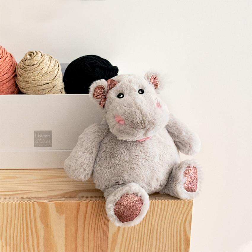 Peluche hippopotame Hippo Girly 25 cm 