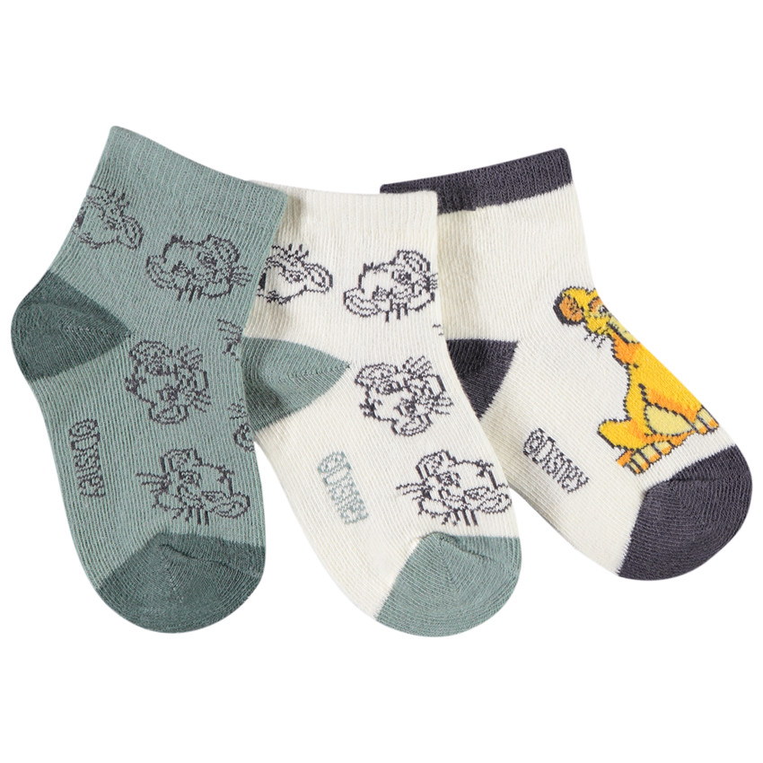 Pack de 3 pares de calcetines Simba Disney para bebé niño 