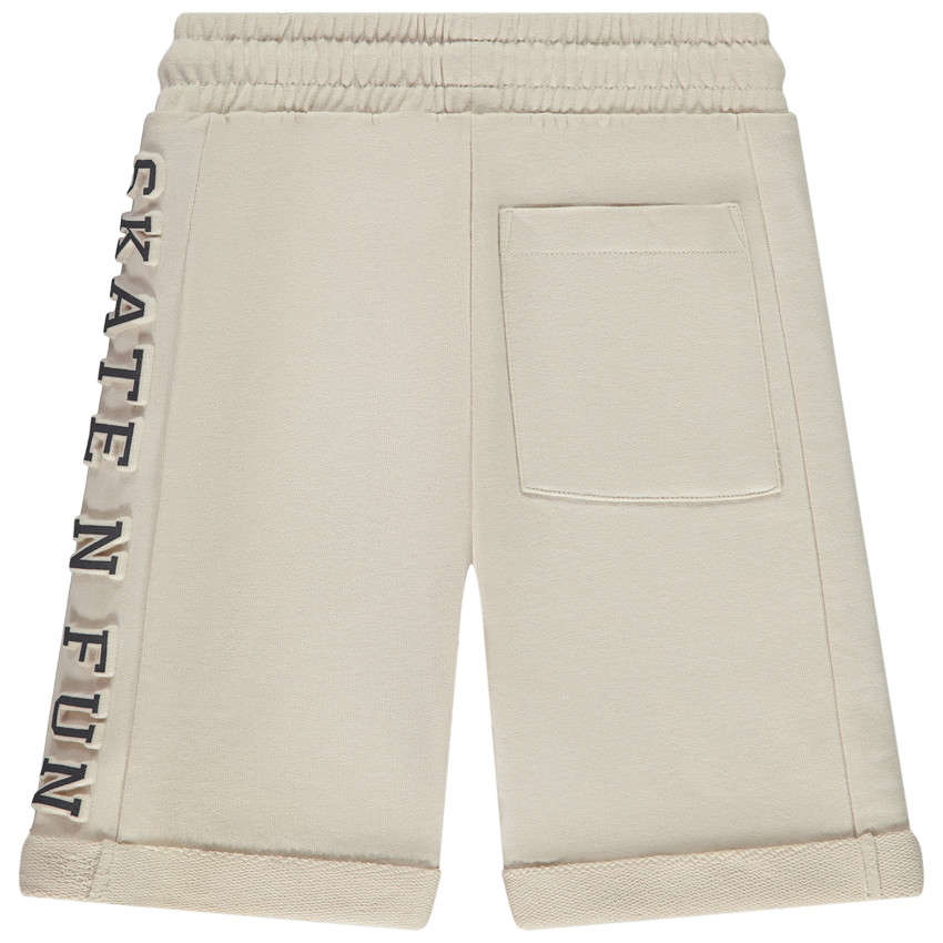 Bermudas de felpa fantasía con estampado en relieve para niño 