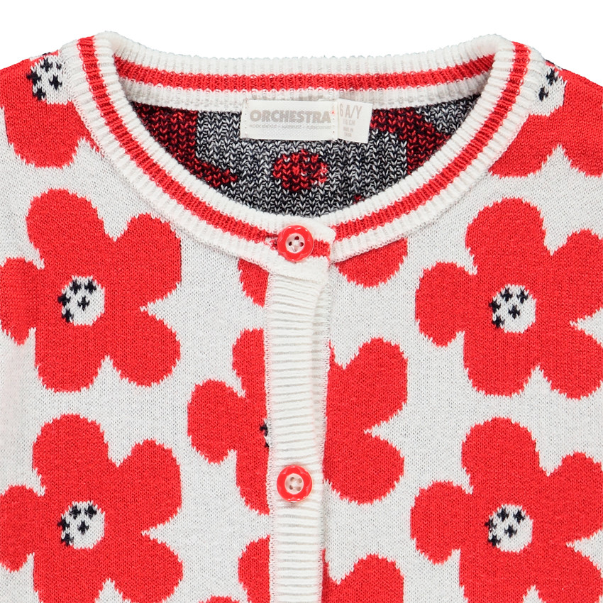 Chaqueta de punto motivos jacquard 