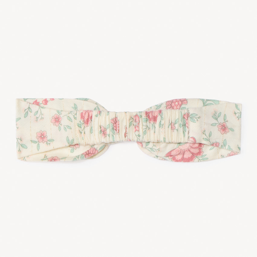Bandeau noué à imprimé floral pour bébé fille 