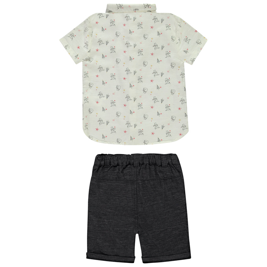 Conjunto de fiesta de 4 piezas con pajarita para bebé niño 