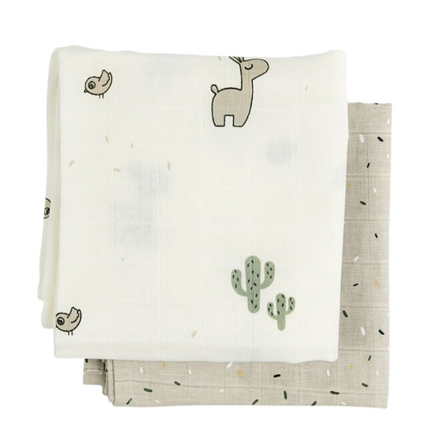 Lange Tétra Gots 120x120 cm - Lalee Sable 2 pièces 