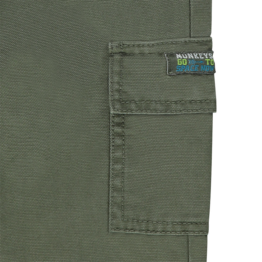 Pantalón liso con forro de punto y bolsillos 