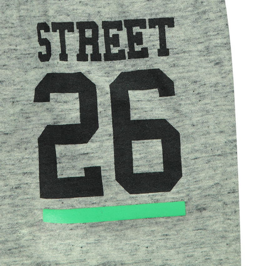 Bermudas de muletón con tiro bajo y estampados de fantasía 