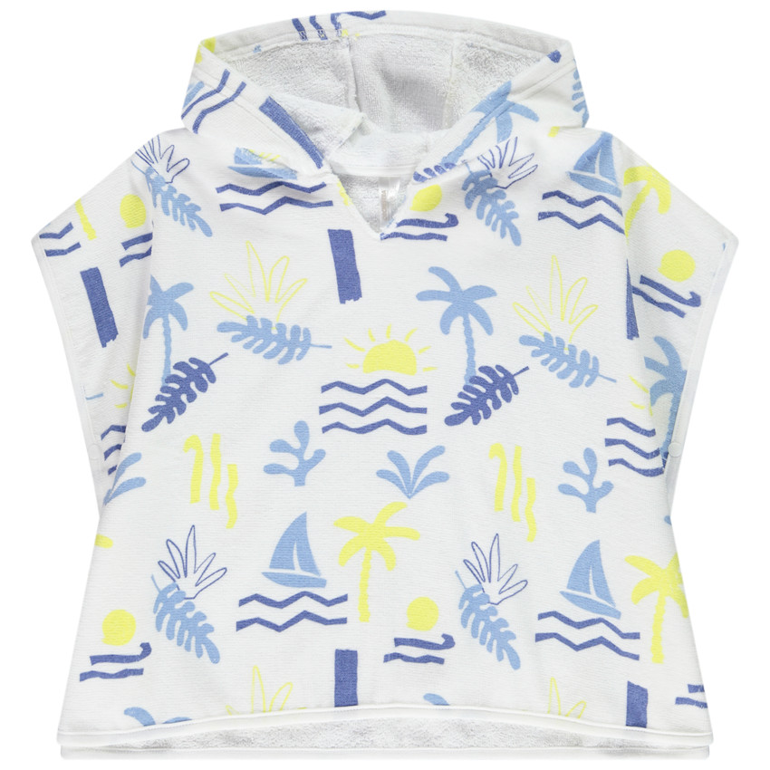 Capa de baño de rizo estampado arty para bebé niño 