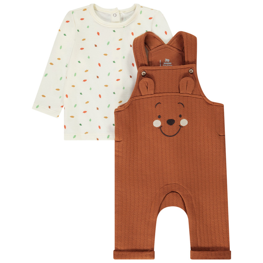 Ensemble salopette Winnie l'Ourson Disney pour bébé garçon 