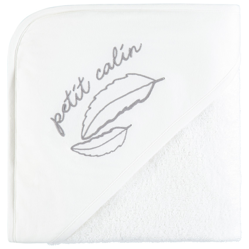 Juego de baño de algodón con estampado de hojas para bebé 