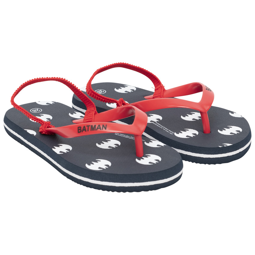 Tongs imprimé Batman Warner pour garçon avec lanière selon l'âge 