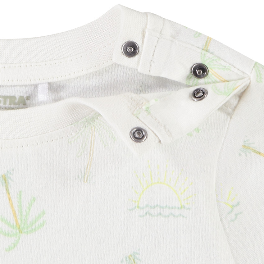 Conjunto de 2 piezas con estampado de palmeras para bebé niño 