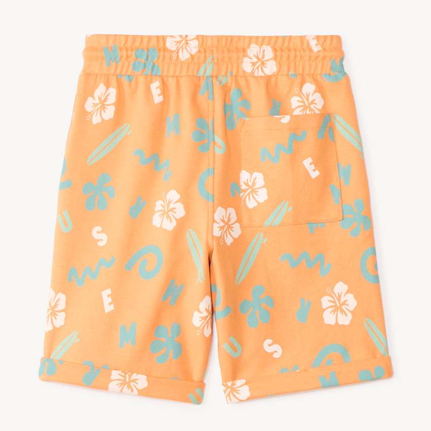 Lote de 2 bermudas de felpa con estampado para niño 