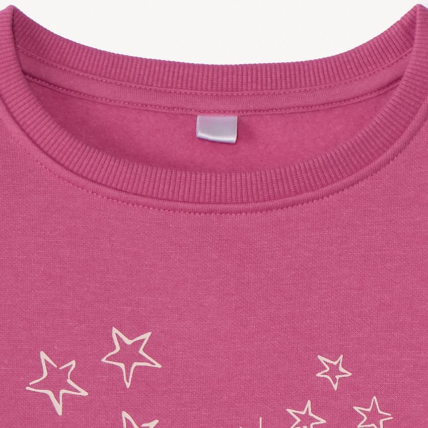 Sudadera de felpa estampada para niña 