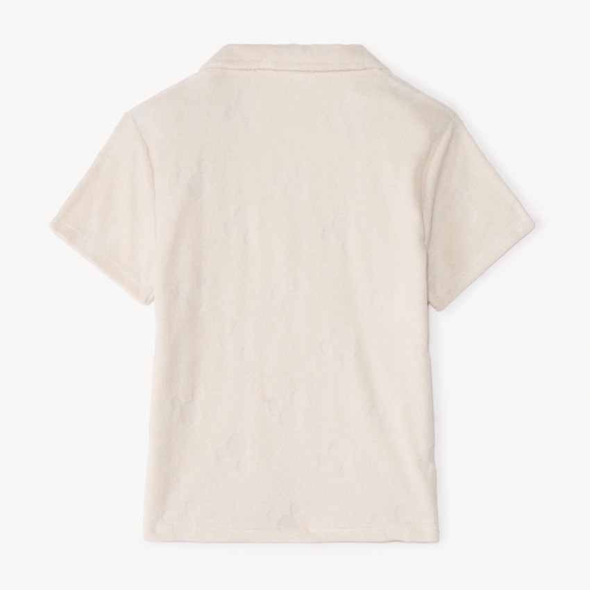 Polo de manga corta de felpa Mickey Disney para niño 