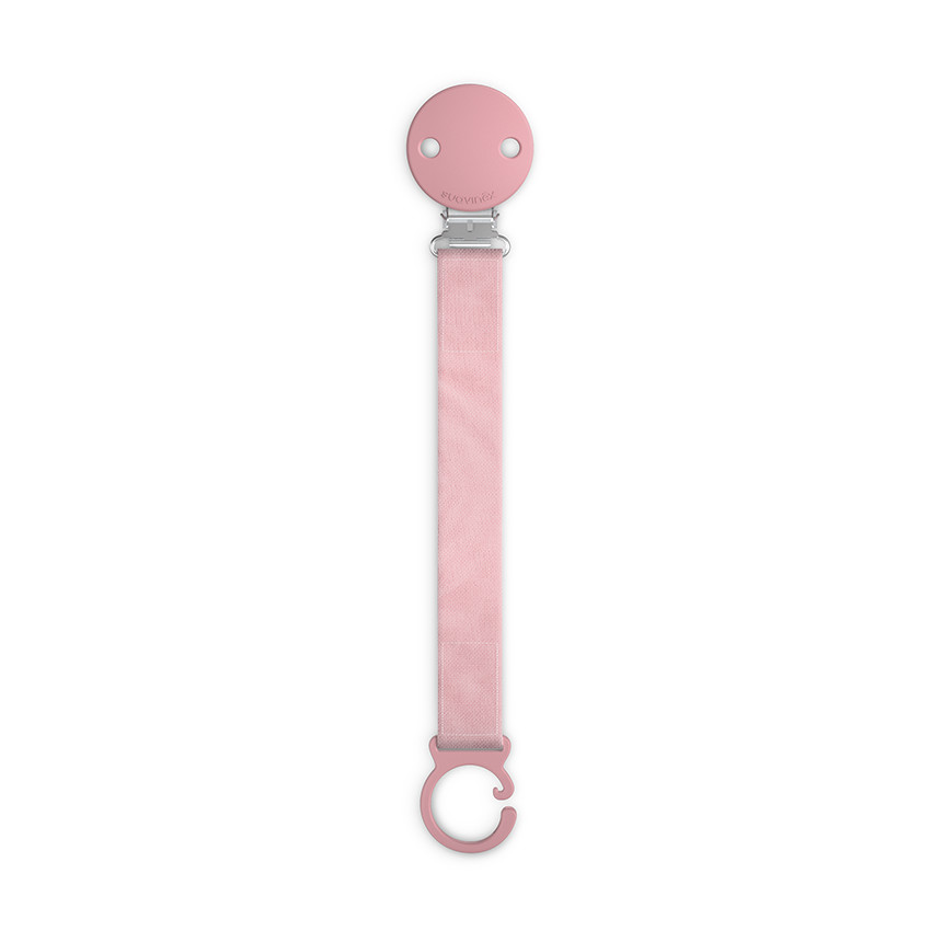 Sujetachupetes broche cinta de tela Wonder rosa intenso 
