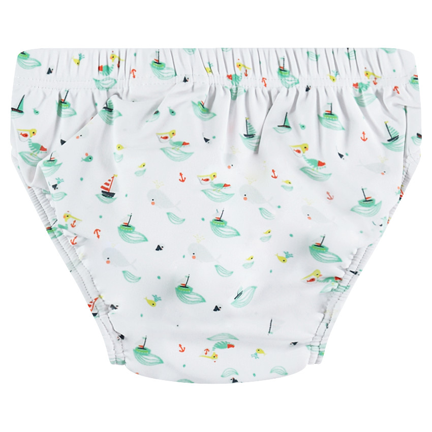 Bañador tipo slip para pañal con estampado all-over 