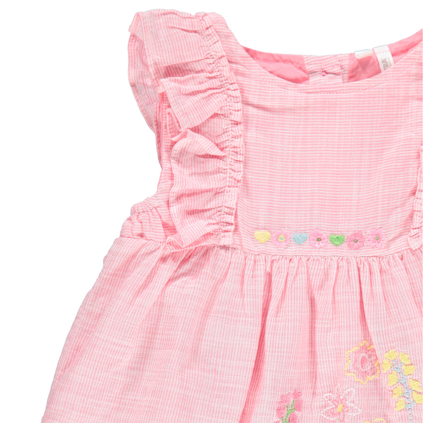 Conjunto con Camiseta con volantes y pantalon estampado flores all-over  Additional Conjunto con Camiseta con volantes y pantalon estampado flores all-over