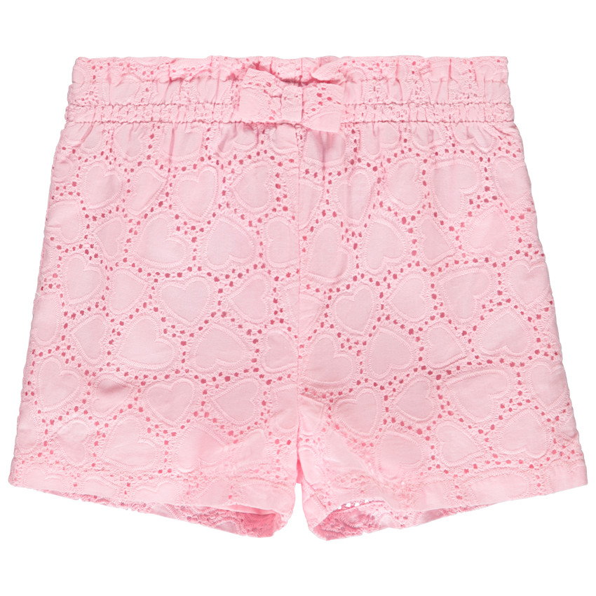 Short liso con bordado inglés y lazo decorativo para bebé niña  Additional Short liso con bordado inglés y lazo decorativo para bebé niña