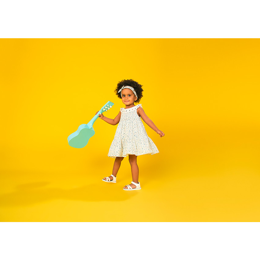 Diadema floral con nudo para bebé niña 