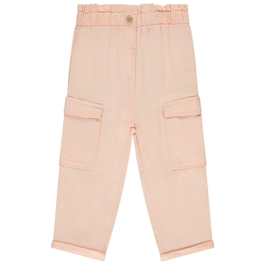 Pantalón cargo liso para bebé niña 