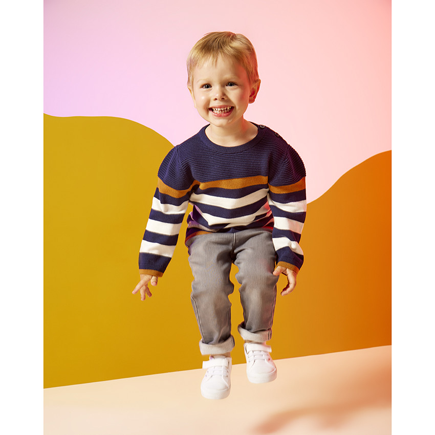 Pantalón vaquero con cintura elástica para bebé niño 