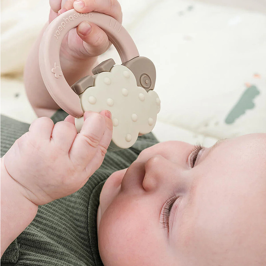 Mordedor de silicona Sheepy Rosa 