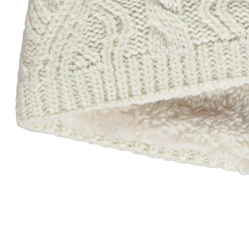 Snood de punto liso con forro de sherpa para bebé niño 