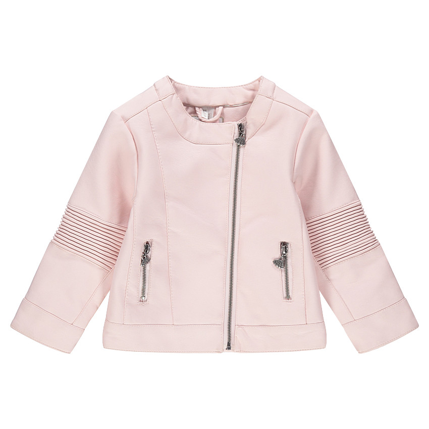 Chaqueta con efecto de cuero y bolsillos con cremallera  Additional Chaqueta con efecto de cuero y bolsillos con cremallera