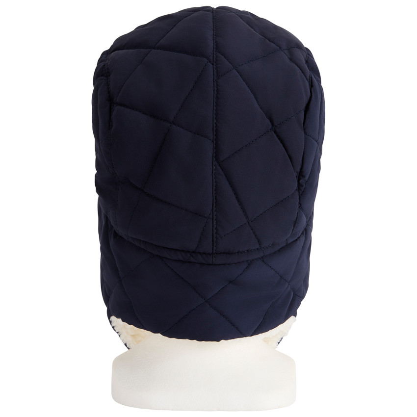 Chapka uni de tela y forro sherpa para niño 