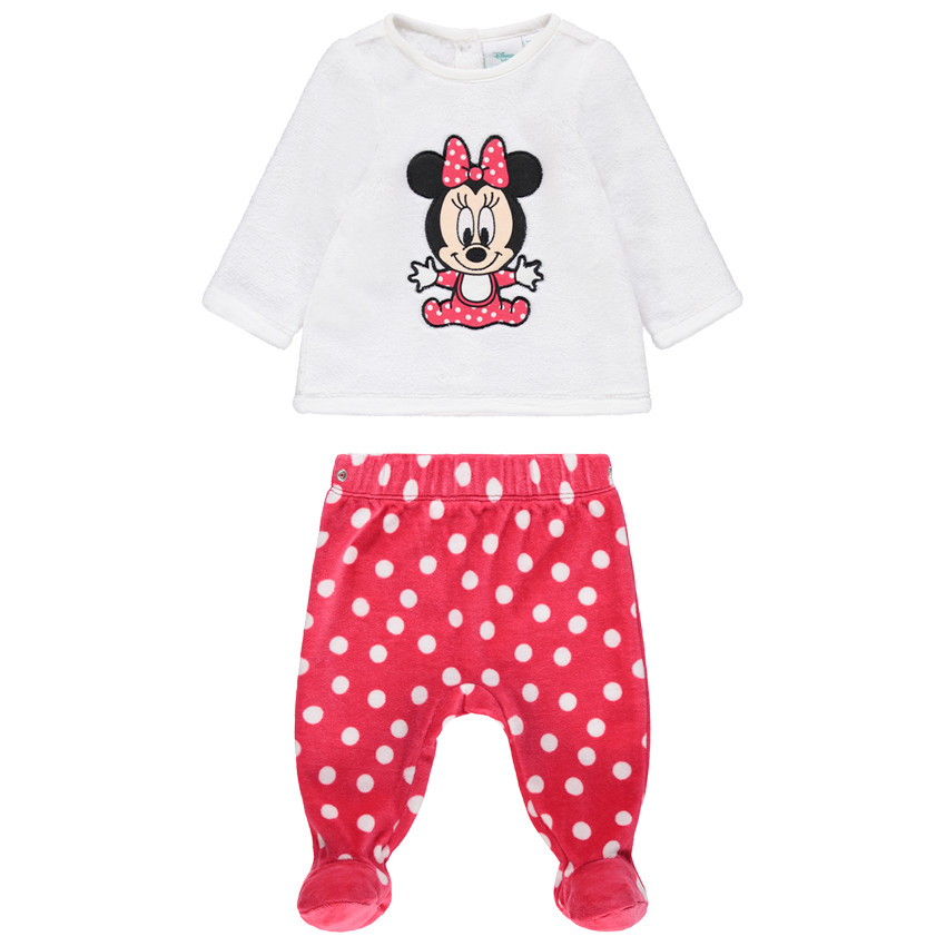 Pijama de terciopelo con bordados Minnie Disney con lunares  Additional Pijama de terciopelo con bordados Minnie Disney con lunares