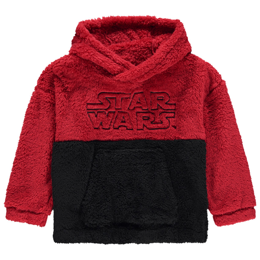 Sweat en sherpa bicolore avec broderie Star Wars 