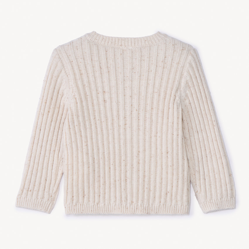 Chaleco de punto acanalado efecto neps para bebé 