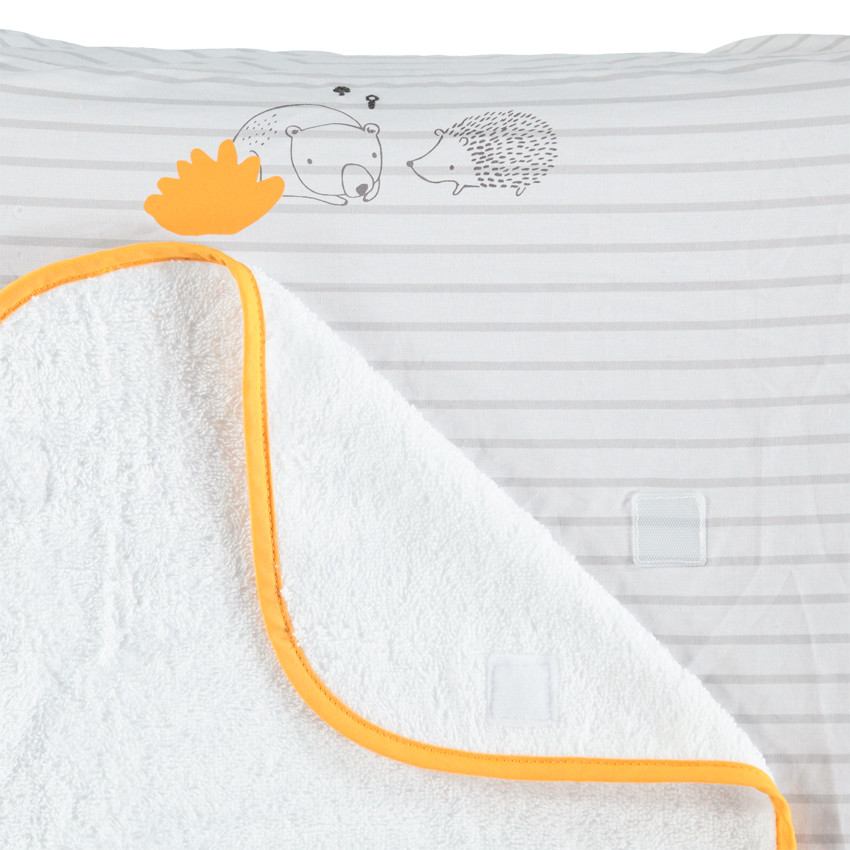 Funda para colchón cambiador de popelina - Nos Pequeños Amigos 