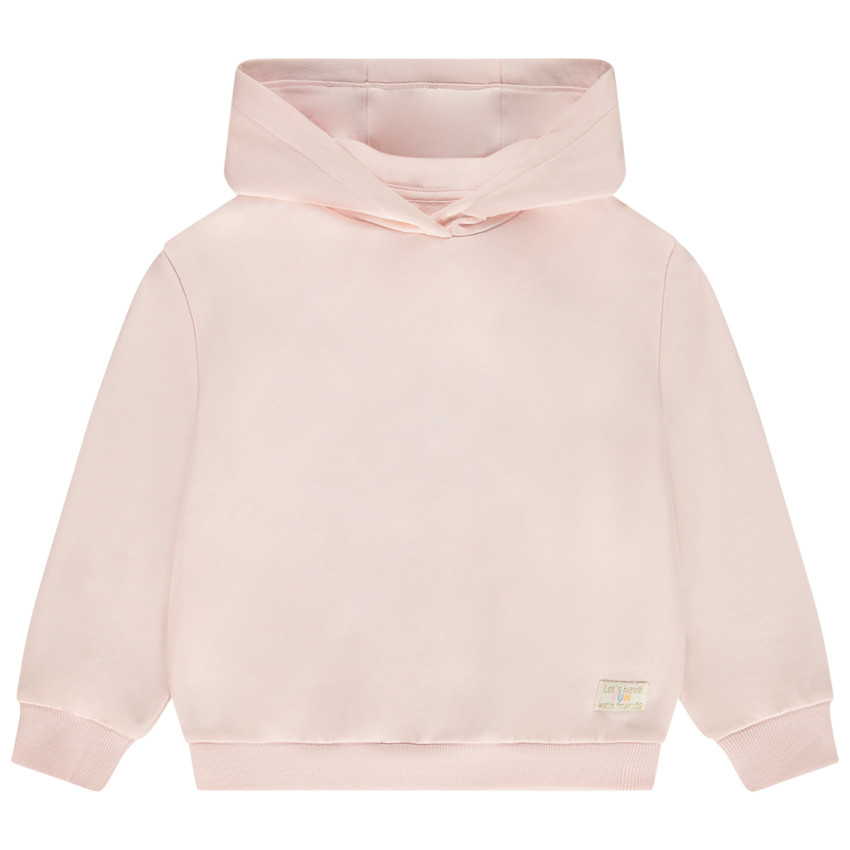 Sudadera de felpa oversize con capucha lisa para niña 