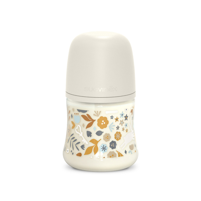 Biberón de poliamida con tetina simétrica SX Pro S 150 ml Wonderland Beige 