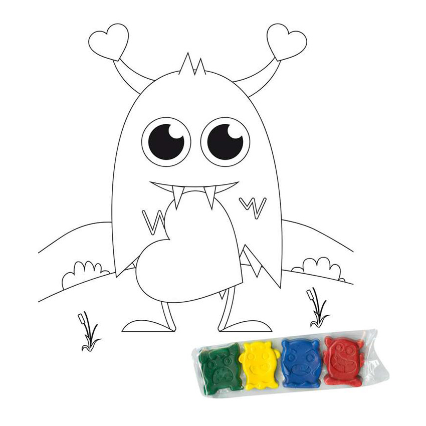 Libro para colorear Monstruos +4años 