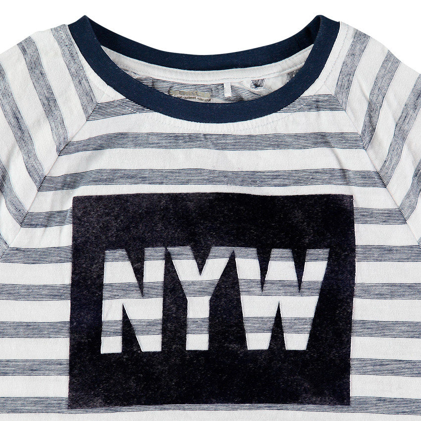 Júnior - Camiseta de manga corta de punto con estampado de terciopelo 