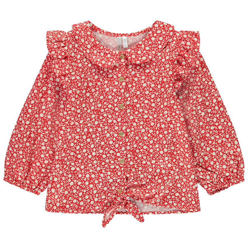 Túnica de manga larga con estampado floral para bebé niña 