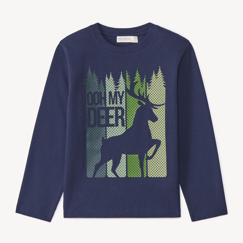 T-shirt manches longues print animal pour garçon  