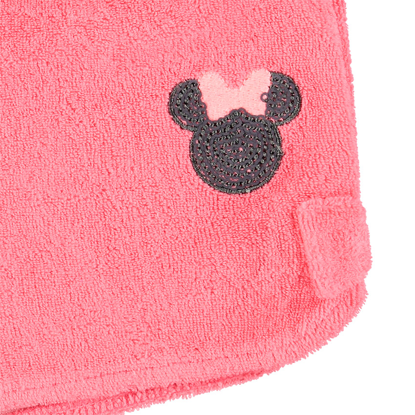 Conjunto camiseta de rayas print Minnie Disney y short toalla 