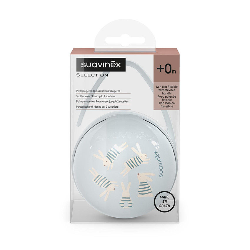 Portachupetes dúo Wonder Conejos azul 