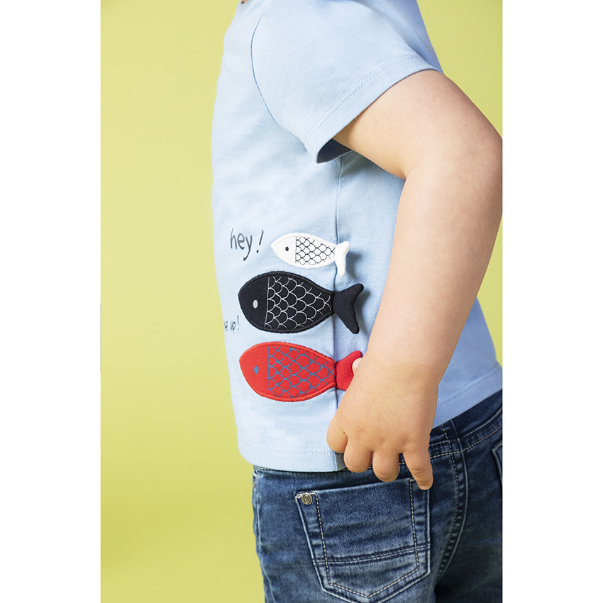 Bermudas de jean efecto desgastado para bebé niño 