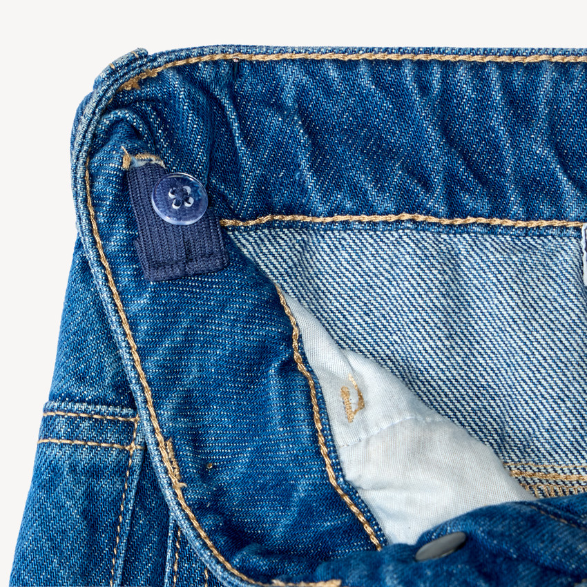 Jean niño cargo suelto en denim 