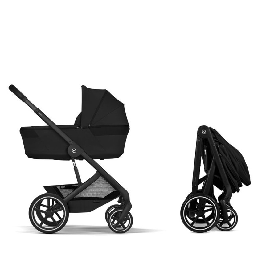 Poussette Duo Balios S Lux 2026 + Nacelle Pliable Moon Black 