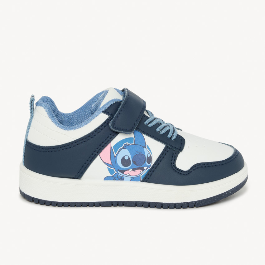Zapatillas bajas con cordones y velcro Stitch Disney para niño 