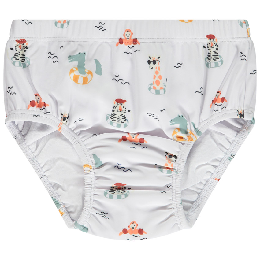 Culotte de baño estampado animales nadadores para bebé niño 