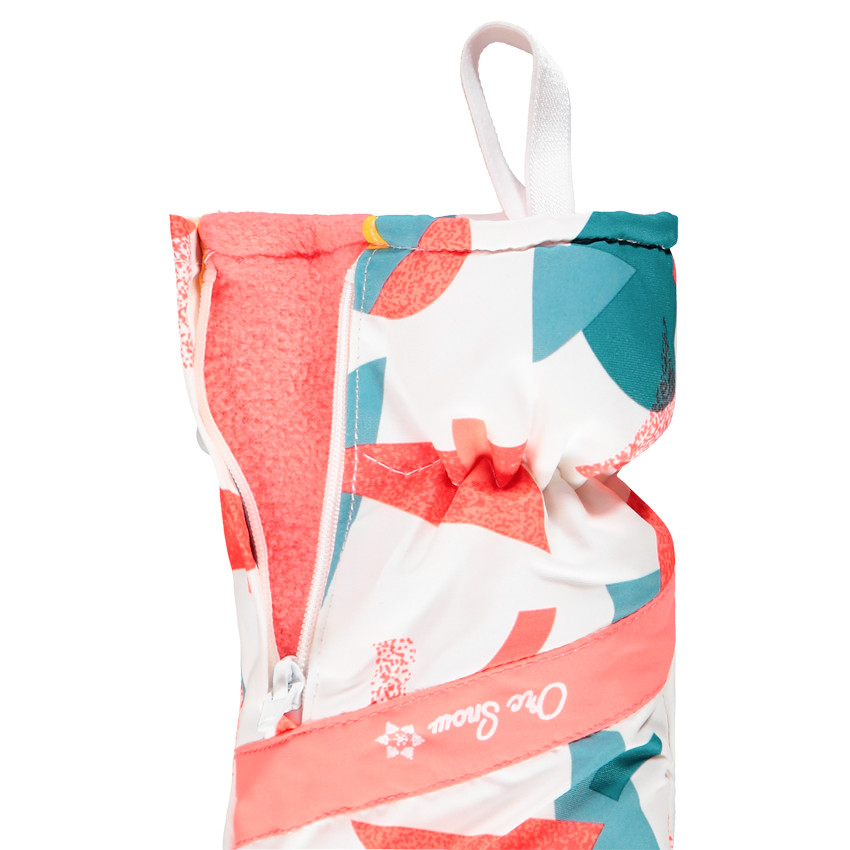 Manoplas de esquí estampadas con forro micropolar para niña 