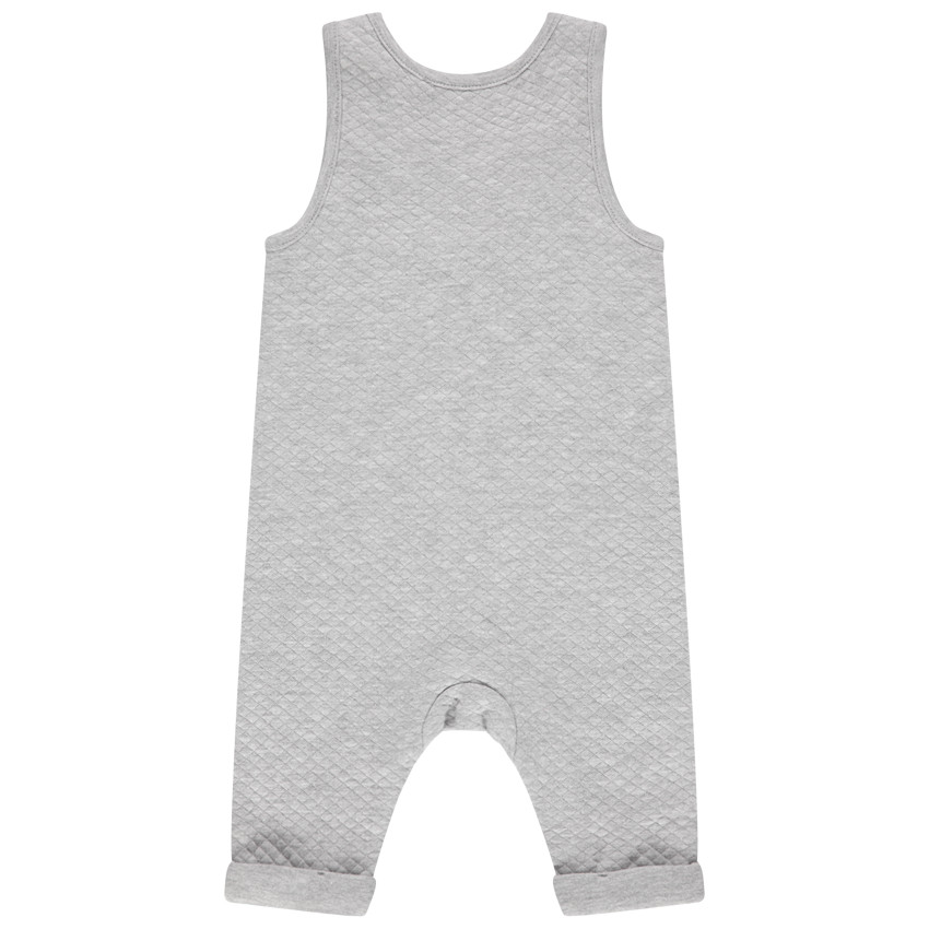 Peto largo de felpa con cruces y dibujo de nube 